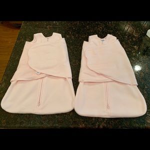 Halo SleepSack Swaddle Newborn Pink Fleece